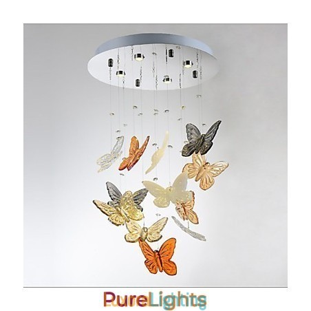 Designer Touch Decorative Crystal Lamp Circular Butterfly Crystal Lamp 4