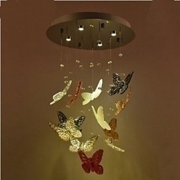 Designer Touch Decorative Crystal Lamp Circular Butterfly Crystal Lamp 4