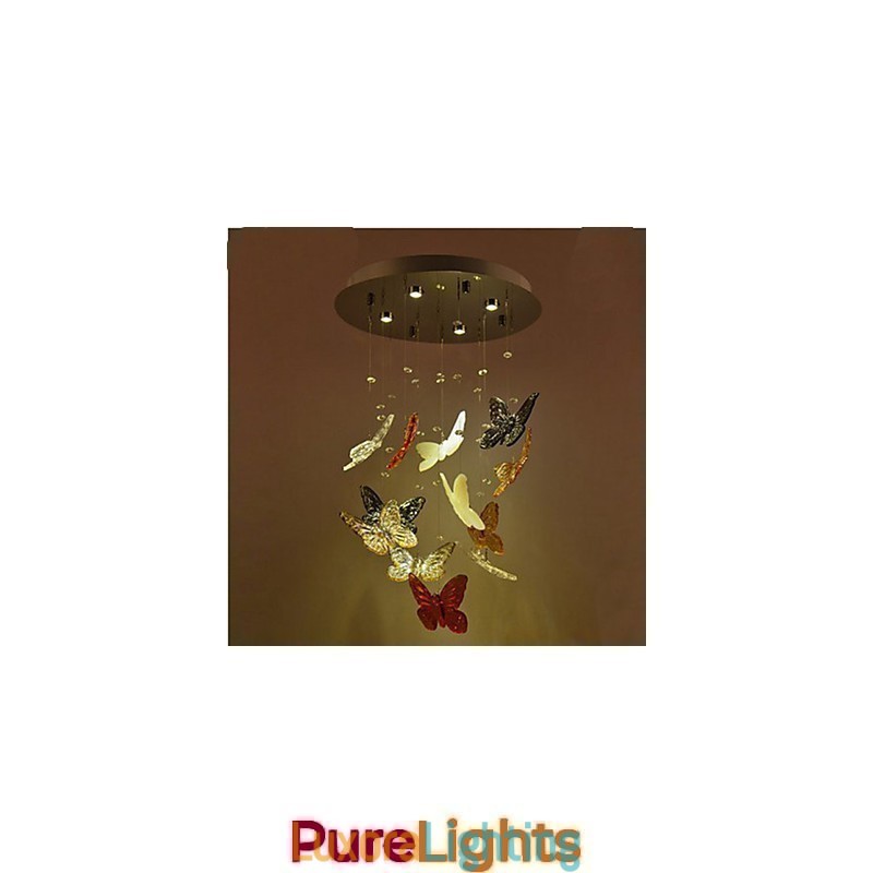 Designer Touch Decorative Crystal Lamp Circular Butterfly Crystal Lamp 4