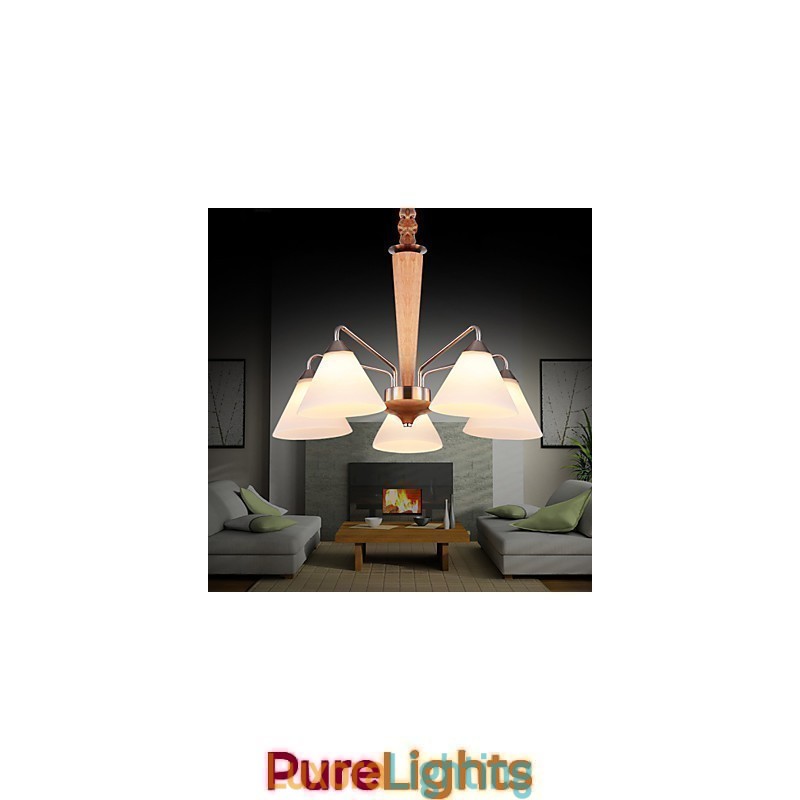 Designer Touch Decorative Flush Mount Mini Style Modern Contemporary Wood Bamboo