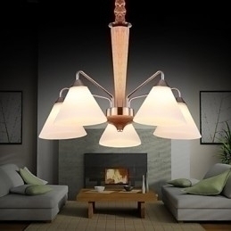 Designer Touch Decorative Flush Mount Mini Style Modern Contemporary Wood Bamboo