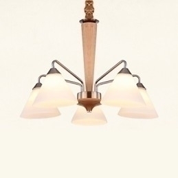 Designer Touch Decorative Flush Mount Mini Style Modern Contemporary Wood Bamboo