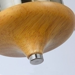 Designer Touch Decorative Flush Mount Mini Style Modern Contemporary Wood Bamboo