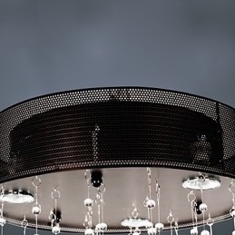 Designer Touch Decorative Modern Semi Flush Mount with 3 Lights Butterfly Featured Shade