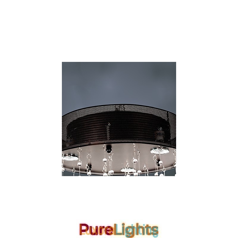 Designer Touch Decorative Modern Semi Flush Mount with 3 Lights Butterfly Featured Shade