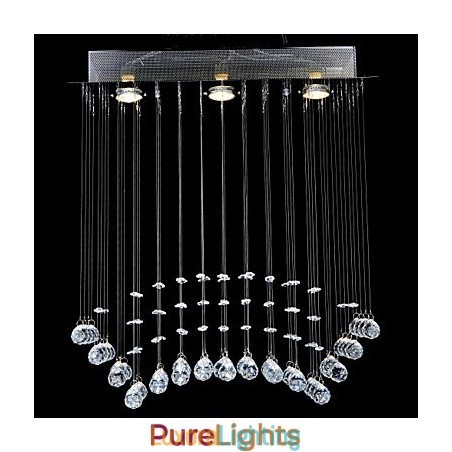 Designer Touch Decorative Traditional Classic Crystal Chrome Metal Flush Mount
