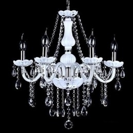 Designer Touch Decorative Chandelier Crystal Modern 6 Lights Contemporary Glass