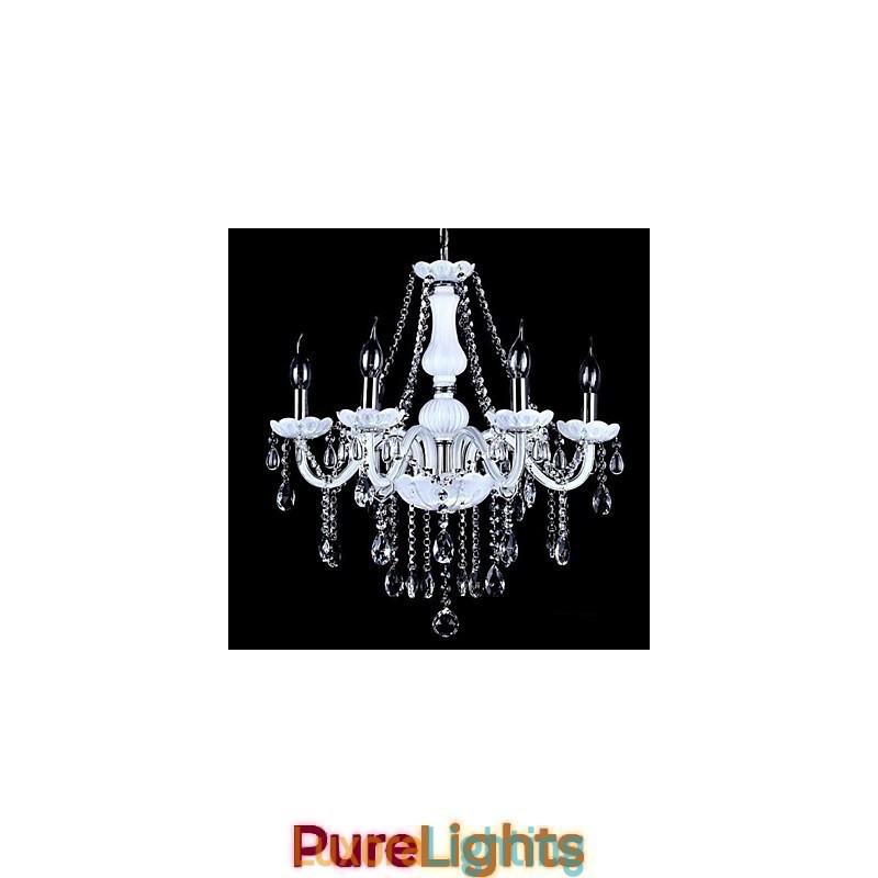 Designer Touch Decorative Chandelier Crystal Modern 6 Lights Contemporary Glass
