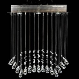 Designer Touch Decorative Traditional Classic Crystal Chrome Metal Flush Mount