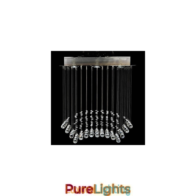 Designer Touch Decorative Traditional Classic Crystal Chrome Metal Flush Mount