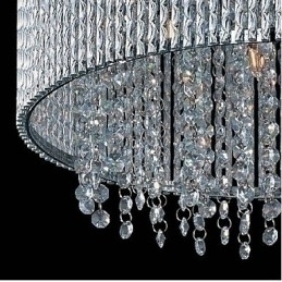 Designer Touch Decorative Crystal Flush Mount with 10 Lights