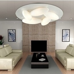 Designer Touch Decorative Modern Flush Mount with 5 Lights (G9 Bulb Base)