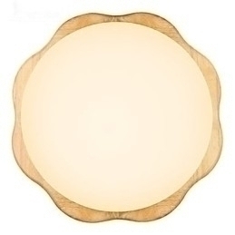 Designer Touch Decorative Flush Mount Traditional Classic Wood Bamboo