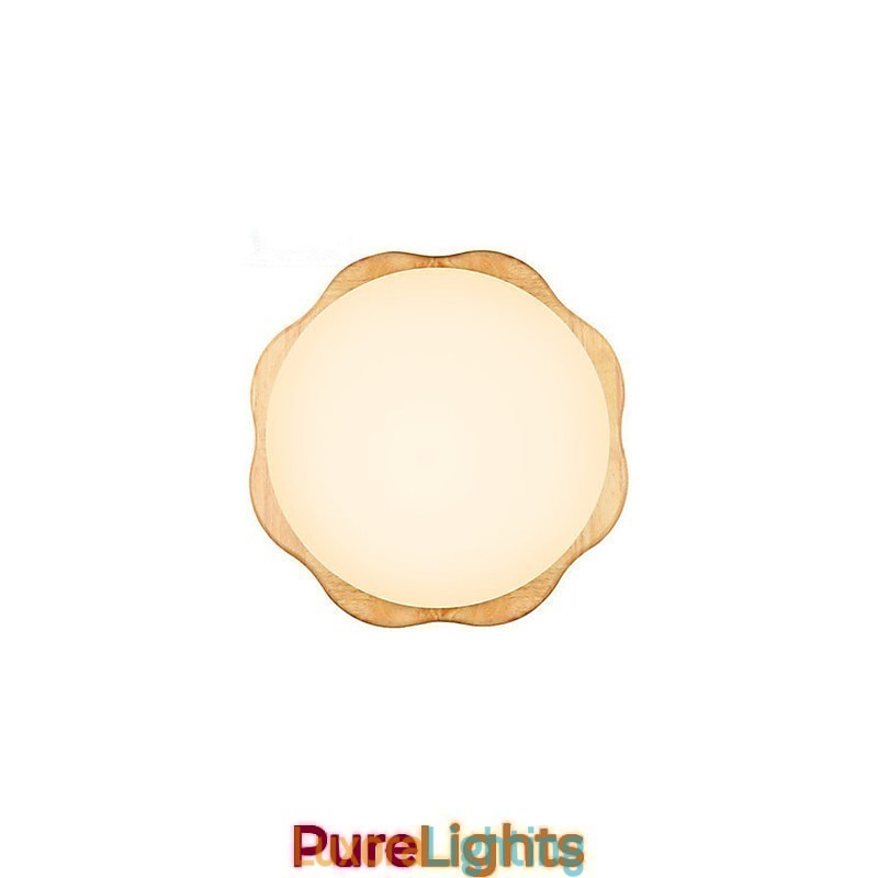 Designer Touch Decorative Flush Mount Traditional Classic Wood Bamboo