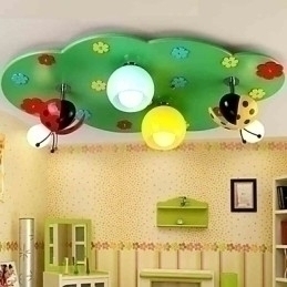 Designer Touch Decorative Flush Mount Modern Contemporary Wood Bamboo