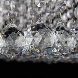 Designer Touch Decorative Modern Contemporary Crystal Electroplated Metal Flush Mount