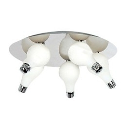 Designer Touch Decorative Modern Flush Mount with 5 Lights in Round (G4 Bulb Base)