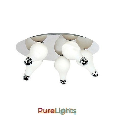 Designer Touch Decorative Modern Flush Mount with 5 Lights in Round (G4 Bulb Base)