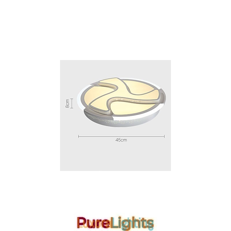 Designer Touch Decorative Flush Mount Modern Contemporary Metal