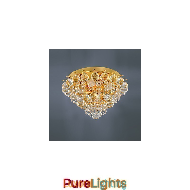 Designer Touch Decorative Modern Crystal Flush Mount with 5 Lights