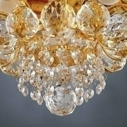 Designer Touch Decorative Modern Crystal Flush Mount with 5 Lights