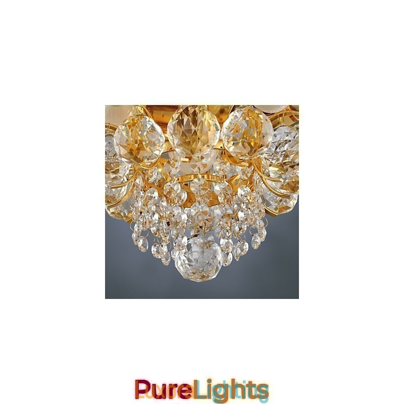 Designer Touch Decorative Modern Crystal Flush Mount with 5 Lights