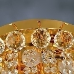 Designer Touch Decorative Modern Crystal Flush Mount with 5 Lights