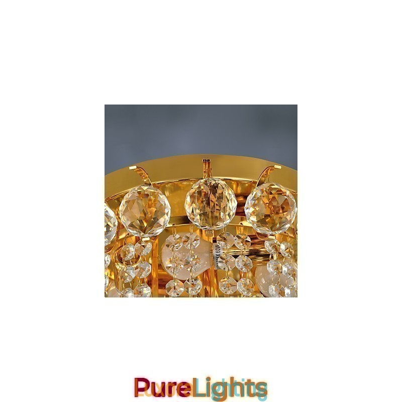 Designer Touch Decorative Modern Crystal Flush Mount with 5 Lights