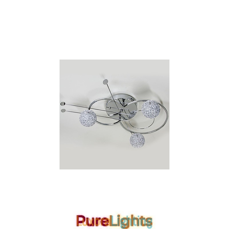 Designer Touch Decorative Modern Contemporary Electroplated Flush Mount