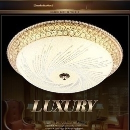 Designer Touch Decorative Modern Luxury Crystal Light Absorb Dome Light SMD Double Color Diameter 50CM