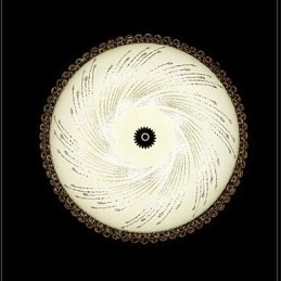 Designer Touch Decorative Modern Luxury Crystal Light Absorb Dome Light SMD Double Color Diameter 50CM