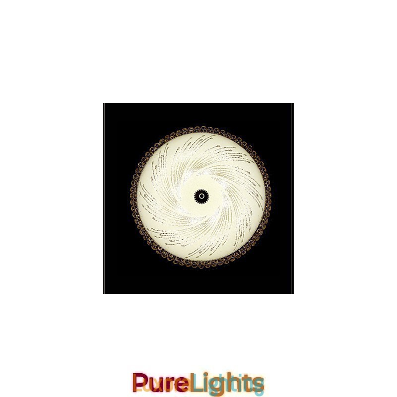 Designer Touch Decorative Modern Luxury Crystal Light Absorb Dome Light SMD Double Color Diameter 50CM