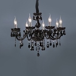 Designer Touch Decorative Modern Contemporary Crystal Electroplated Chandelier