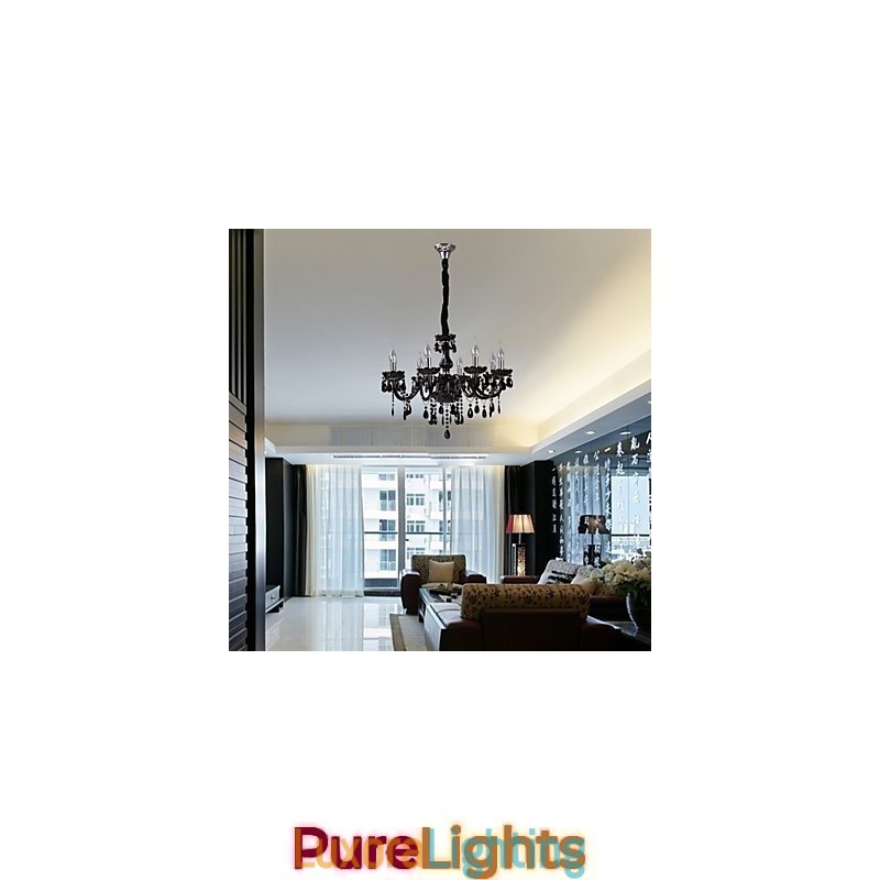 Designer Touch Decorative Modern Contemporary Crystal Electroplated Chandelier