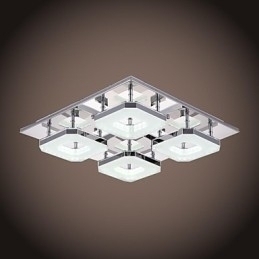 Designer Touch Decorative Acrylic Flush Mount 4 light Modern Acrylic Electroplating Stainless Steel