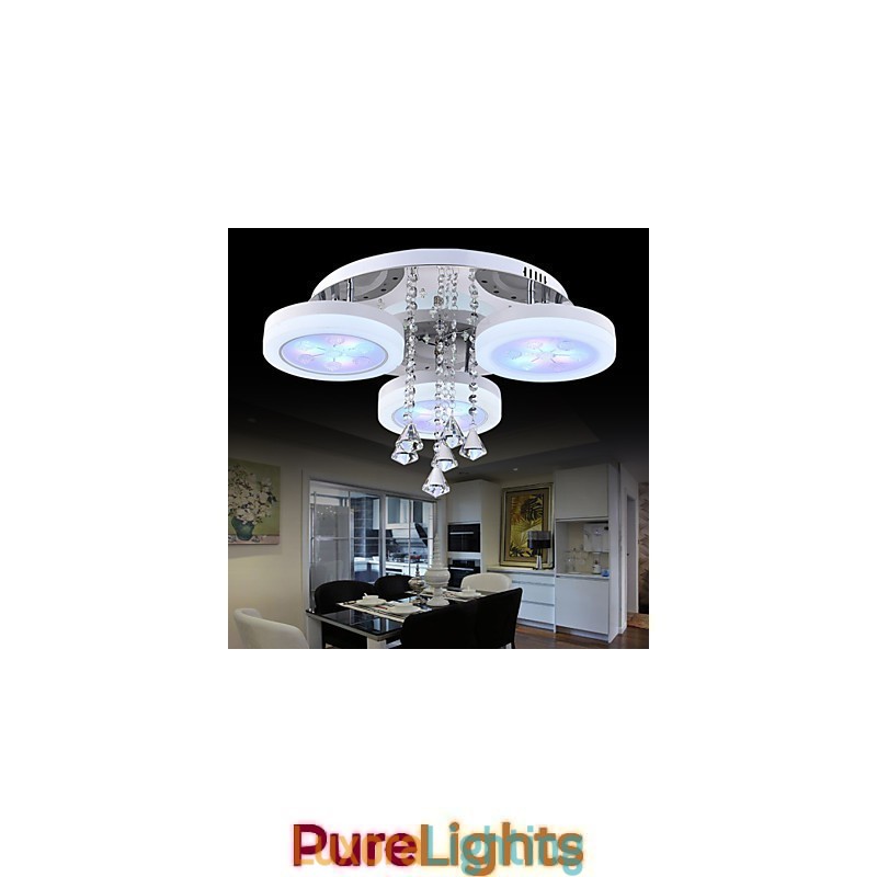 Designer Touch Decorative Flush Mount Modern Contemporary Metal