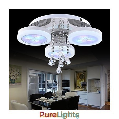 Designer Touch Decorative Flush Mount Modern Contemporary Metal