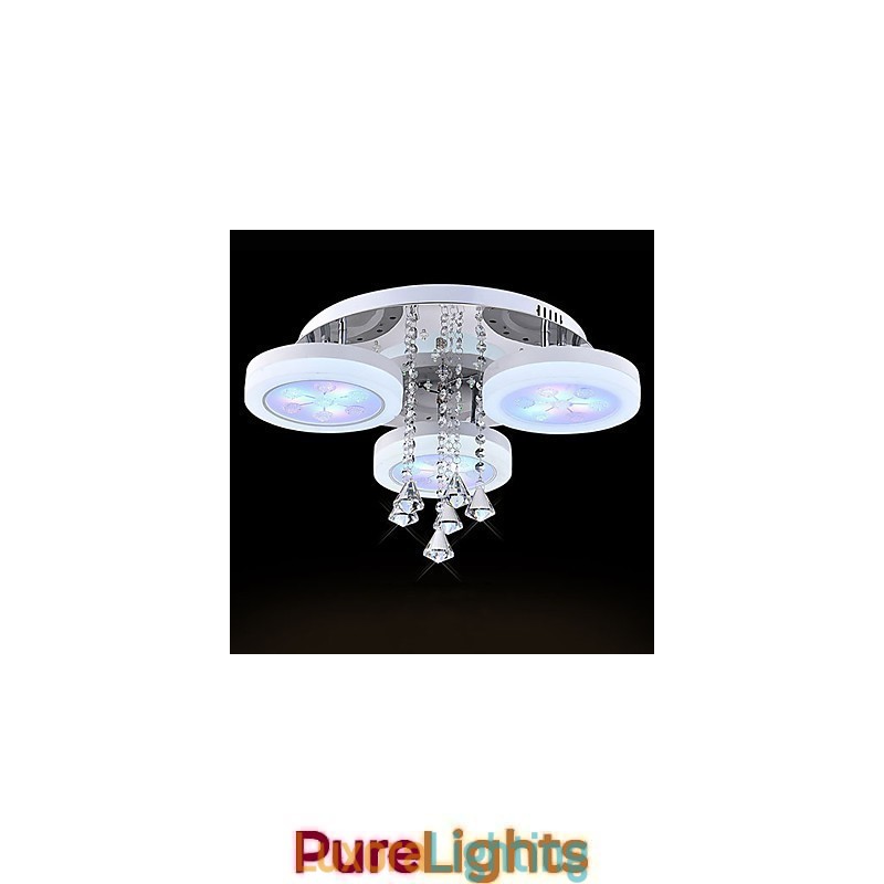 Designer Touch Decorative Flush Mount Modern Contemporary Metal