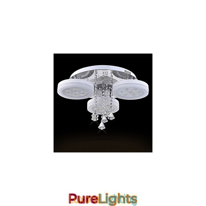 Designer Touch Decorative Flush Mount Modern Contemporary Metal