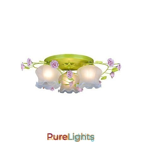 Designer Touch Decorative Creative Lamp Lamp Warm Garden Rose Three Simple Ceiling Lamps