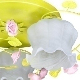 Designer Touch Decorative Creative Lamp Lamp Warm Garden Rose Three Simple Ceiling Lamps