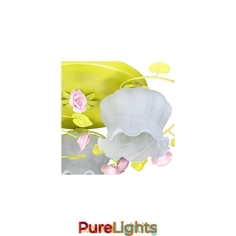 Designer Touch Decorative Creative Lamp Lamp Warm Garden Rose Three Simple Ceiling Lamps