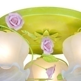 Designer Touch Decorative Creative Lamp Lamp Warm Garden Rose Three Simple Ceiling Lamps