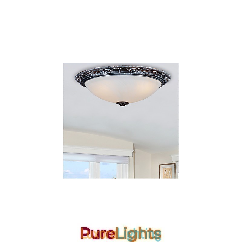 Designer Touch Decorative Flush Mount Vintage Traditional Classic Retro Bowl Resin