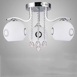 Designer Touch Decorative Flush Mount Crystal Modern Contemporary Glass