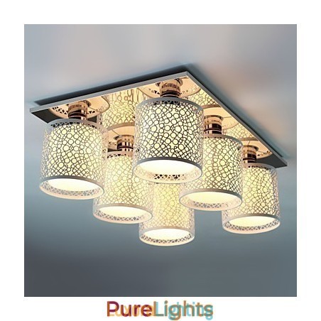 Designer Touch Decorative Modern Contemporary Painting Metal Flush Mount