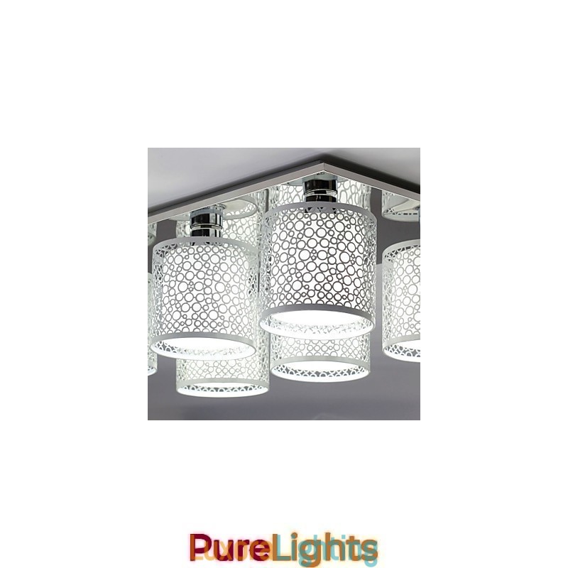 Designer Touch Decorative Modern Contemporary Painting Metal Flush Mount