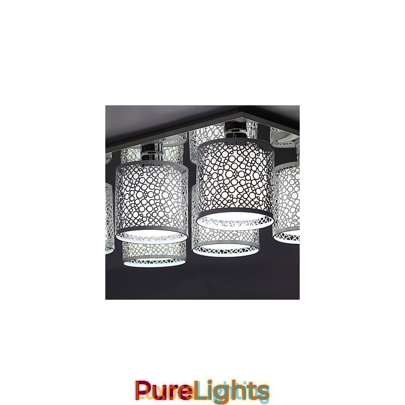 Designer Touch Decorative Modern Contemporary Painting Metal Flush Mount