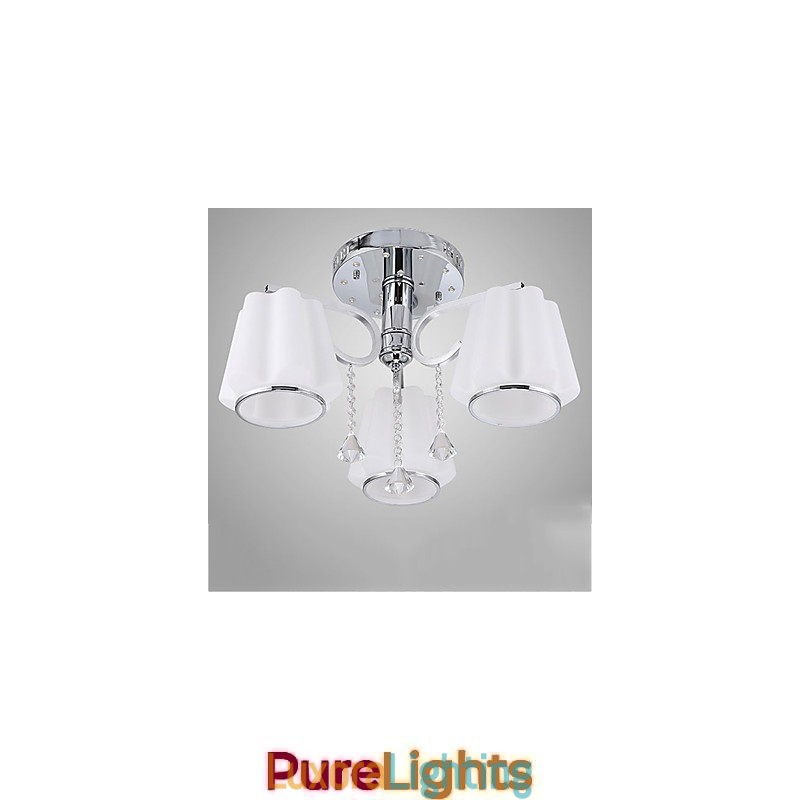 Designer Touch Decorative Flush Mount Crystal Modern Contemporary Glass