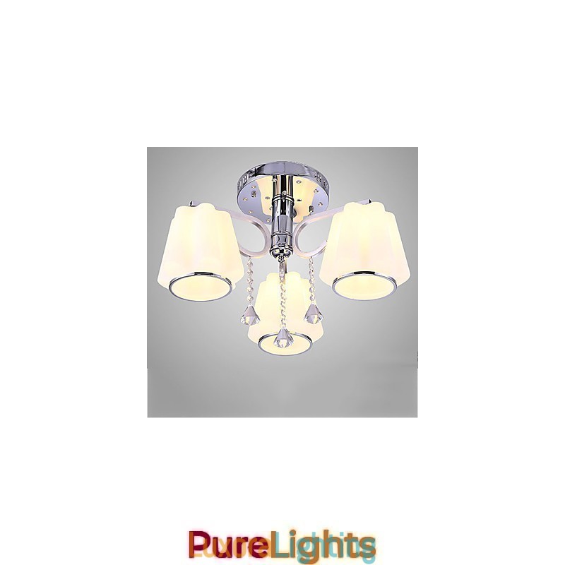 Designer Touch Decorative Flush Mount Crystal Modern Contemporary Glass